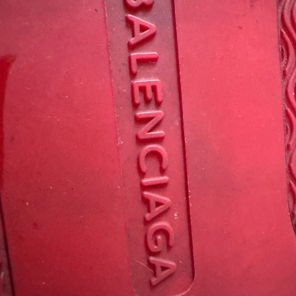 Balenciaga Red High-Top Sneakers - Picture 5 of 16